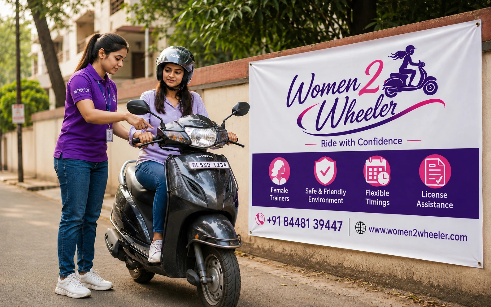 Women Two Wheeler Driving School
